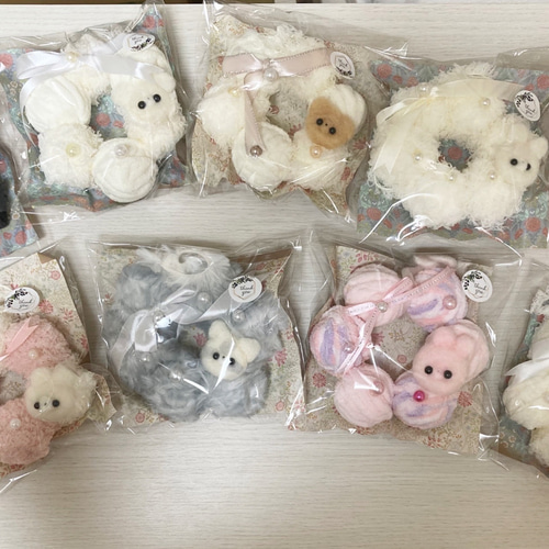 リース クマ ハンドメイド 羊毛フェルト モコモコリース 羊毛フェルト poohchan1025 通販 18444683｜Creema