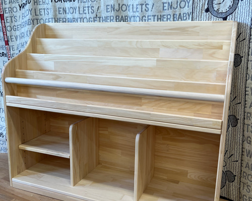 たまご様 絵本棚サイドウェーブ 60日発送 たまご様 絵本棚サイド