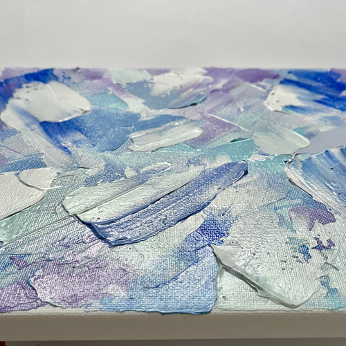 テクスチャーアート 原画 青系 絵画 menkoi（えかき うた） 通販
