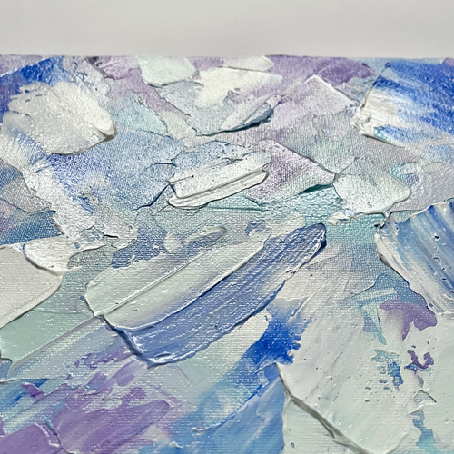 テクスチャーアート 原画 青系 絵画 menkoi（えかき うた） 通販