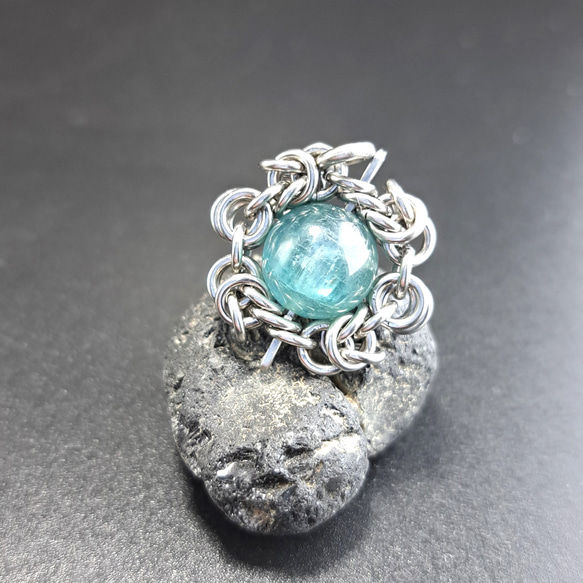 天然無着色! ブルーグリーンカイヤナイト ペンダントトップ ペンダント