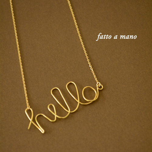 helloネックレス ネックレス・ペンダント fatto a mano 通販｜Creema 