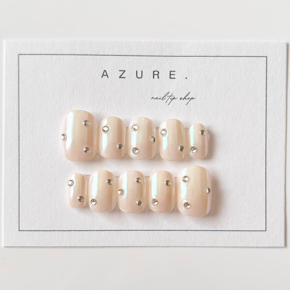 オーロラネイルツヤネイルニュアンスネイルシンプルネイルナチュラルネイルオフィスネイルネイルチップ春ネイル夏ネイル振袖春夏 1枚目の画像