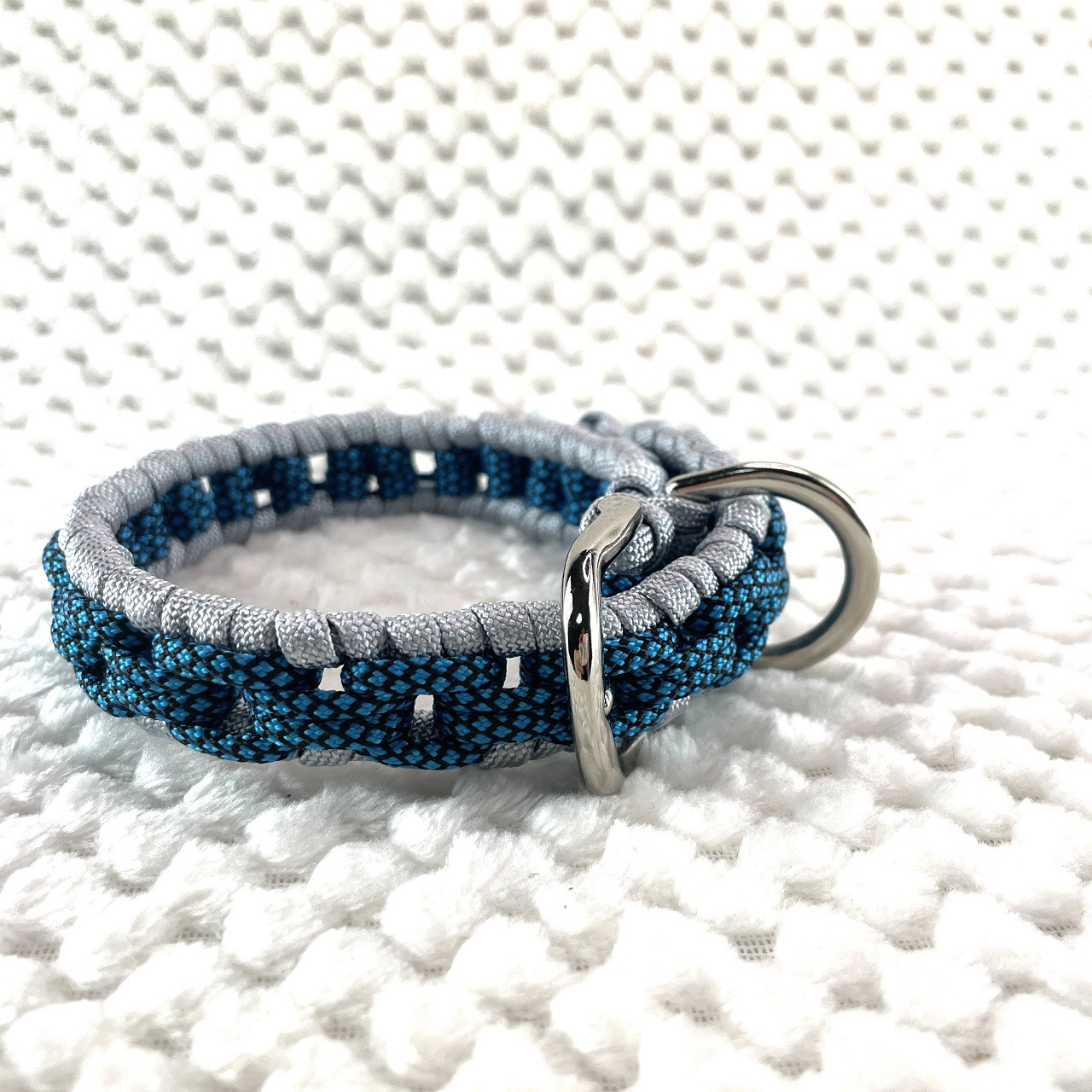 パラコード編み犬首輪 #262 チェーンモチーフコード