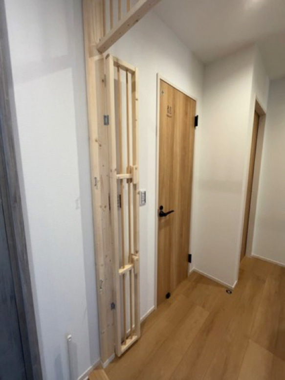 ★ 親子扉仕様 猫の脱走防止扉 ★ 12枚目の画像