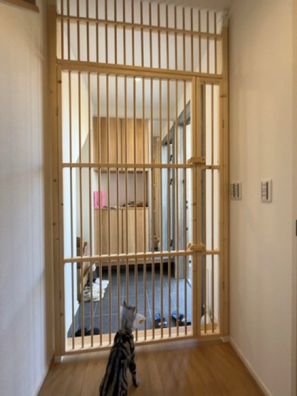 ★ 親子扉仕様 猫の脱走防止扉 ★ 10枚目の画像