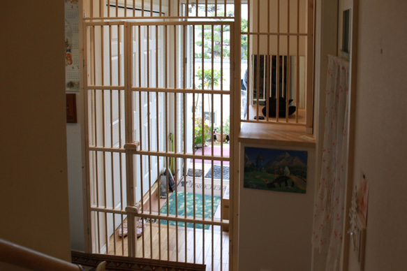 ★ 親子扉仕様 猫の脱走防止扉 ★ 17枚目の画像