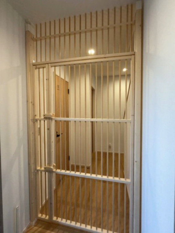 ★ 親子扉仕様 猫の脱走防止扉 ★ 4枚目の画像