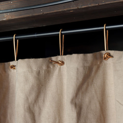 自然素材  カーテン 大麻  ooasa  柿渋 目隠し 間仕切り ナチュラル シンプル 8枚目の画像