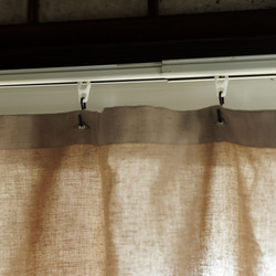 自然素材  カーテン 大麻  ooasa  柿渋 目隠し 間仕切り ナチュラル シンプル 10枚目の画像