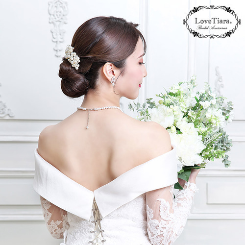 ヘッドドレス【パールボンネ】H-188|花嫁 ウエディング 結婚式
