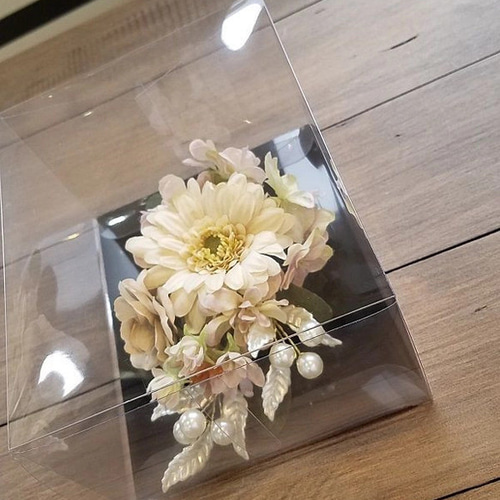 アウトレット】コサージュ 胡蝶蘭 シンプル ヘアコサージュ 髪飾り