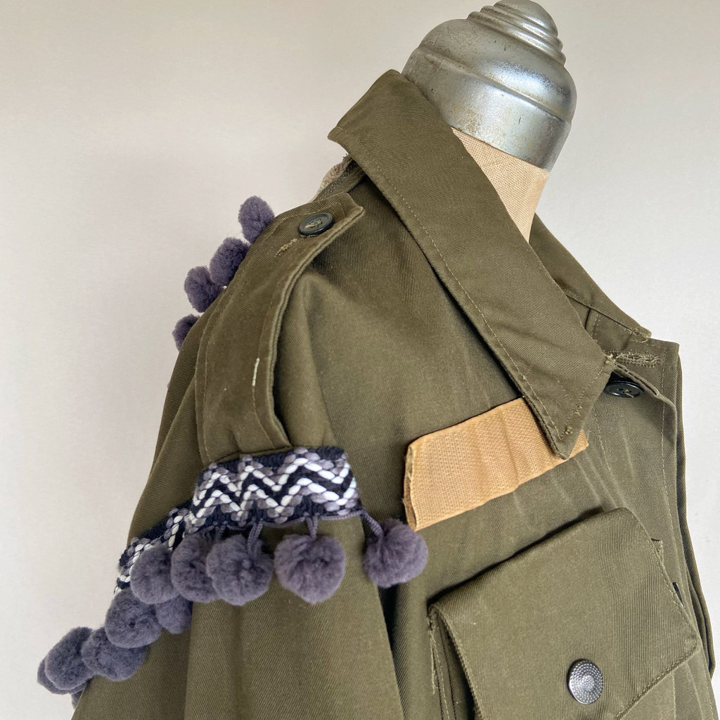 upcycle military  jacket