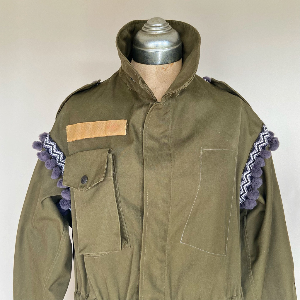 upcycle military  jacket
