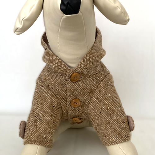 型紙】犬服 ダッフルコート(裏付き仕様) 型紙 haco 通販
