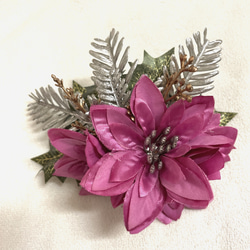 ハワイアン髪飾り フラダンス ハイビスカス&ダリア髪飾り(赤) 三線