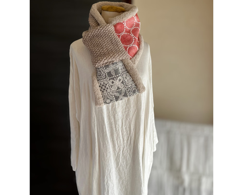 マフラータイプ】forest tile・tambourineのネックウォーマー ミナ