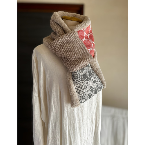 マフラータイプ】forest tile・tambourineのネックウォーマー ミナ