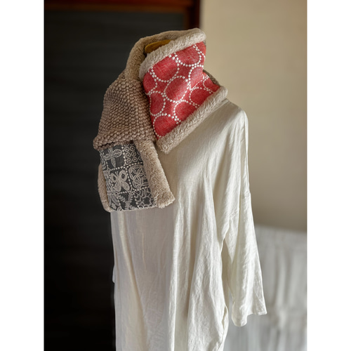 マフラータイプ】forest tile・tambourineのネックウォーマー ミナ