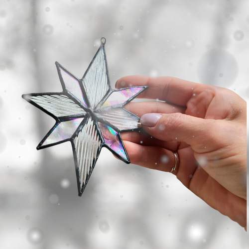 アメリカ ステンドグラスChristmas1980クリスマス グラスマスターズ社 グラスマスターズ社ヴィンテージステンドグラス 聖母子像マリア イエス