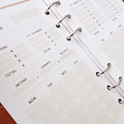 PLANNER M6バインダーリフィルセット PLANNER M6バインダーリフィルセット ミニ6穴 システム手帳 手帳