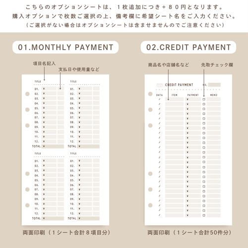 家計簿一式セット】nao様専用
