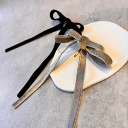 * coco vanilla* ベロアリボン ポニーフック 12枚目の画像