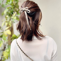 * coco vanilla* ベロアリボン ポニーフック 10枚目の画像