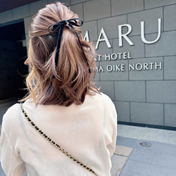 * coco vanilla* ベロアリボン ポニーフック 3枚目の画像