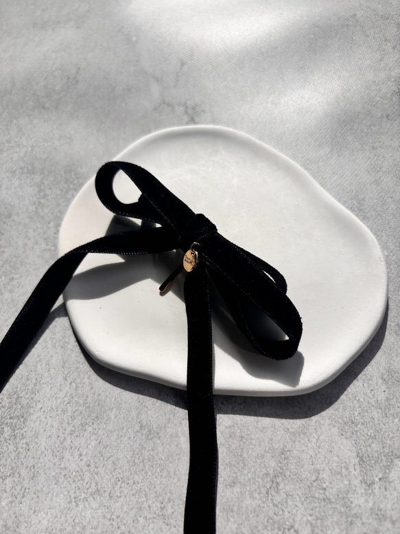 * coco vanilla* ベロアリボン ポニーフック 13枚目の画像