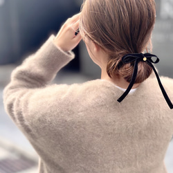 * coco vanilla* ベロアリボン ポニーフック 9枚目の画像