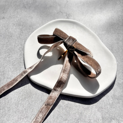 * coco vanilla* ベロアリボン ポニーフック 7枚目の画像