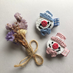 送料無料2つセット♩ポメラニアンのベビーヘアクリップ・ペット