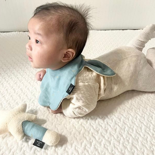 うさ耳スタイ ピンク リバーシブル 人気商品 綿100% スタイ