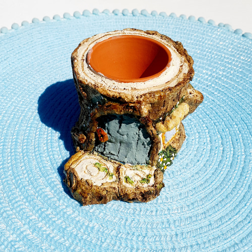 モルタル造形鉢 おとぎの森のお家 その他インテリア雑貨 空ちゃんの