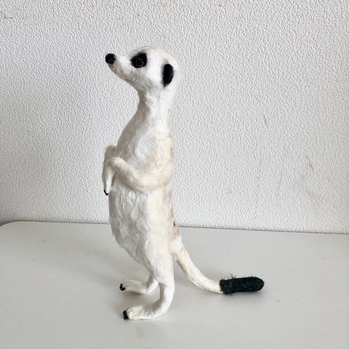 和紙のミーアキャット その他置物 ホワイトキャッツ 通販