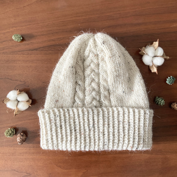 新色追加】アルパカツイードのニット帽＊ ニット帽・ビーニー 福まる