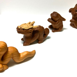 再販　干支飾り　雲と福巳　木彫りのお正月飾り　お正月ハンドメイド2025 8枚目の画像