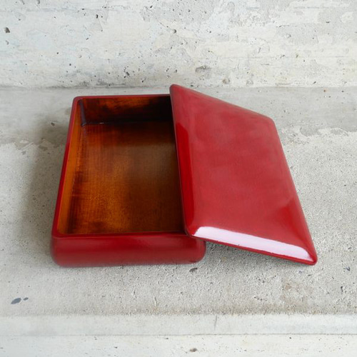 香川漆器【後藤塗】小箱 小物入れ*母子手帳収納*手紙*葉書入れに