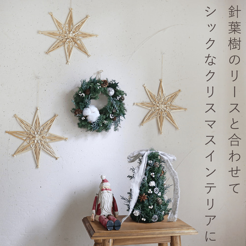 小さなクリスマスツリー白*プリザーブドフラワー*真鍮*ドライフラワー 高さ約20cm】 クリスマスツリー ホワイト プリザーブドフラワー