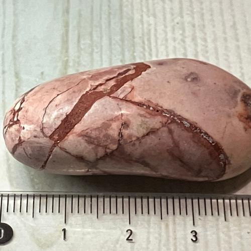 邪視祓い✨ グラフィカル レッドジャスパー 原石 タンブル 握り石