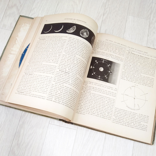 Astronomy by Observation 19世紀 1890年 Eliza A Bowen 天文古書 USA