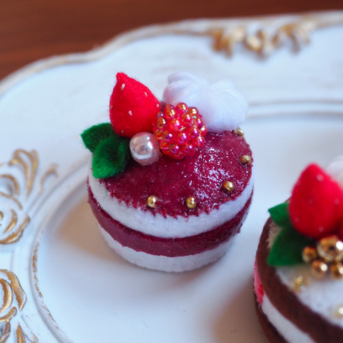 cocページ＊フェルトケーキ おままごと フェルトのケーキ屋さん (C373） | 型紙、パターン