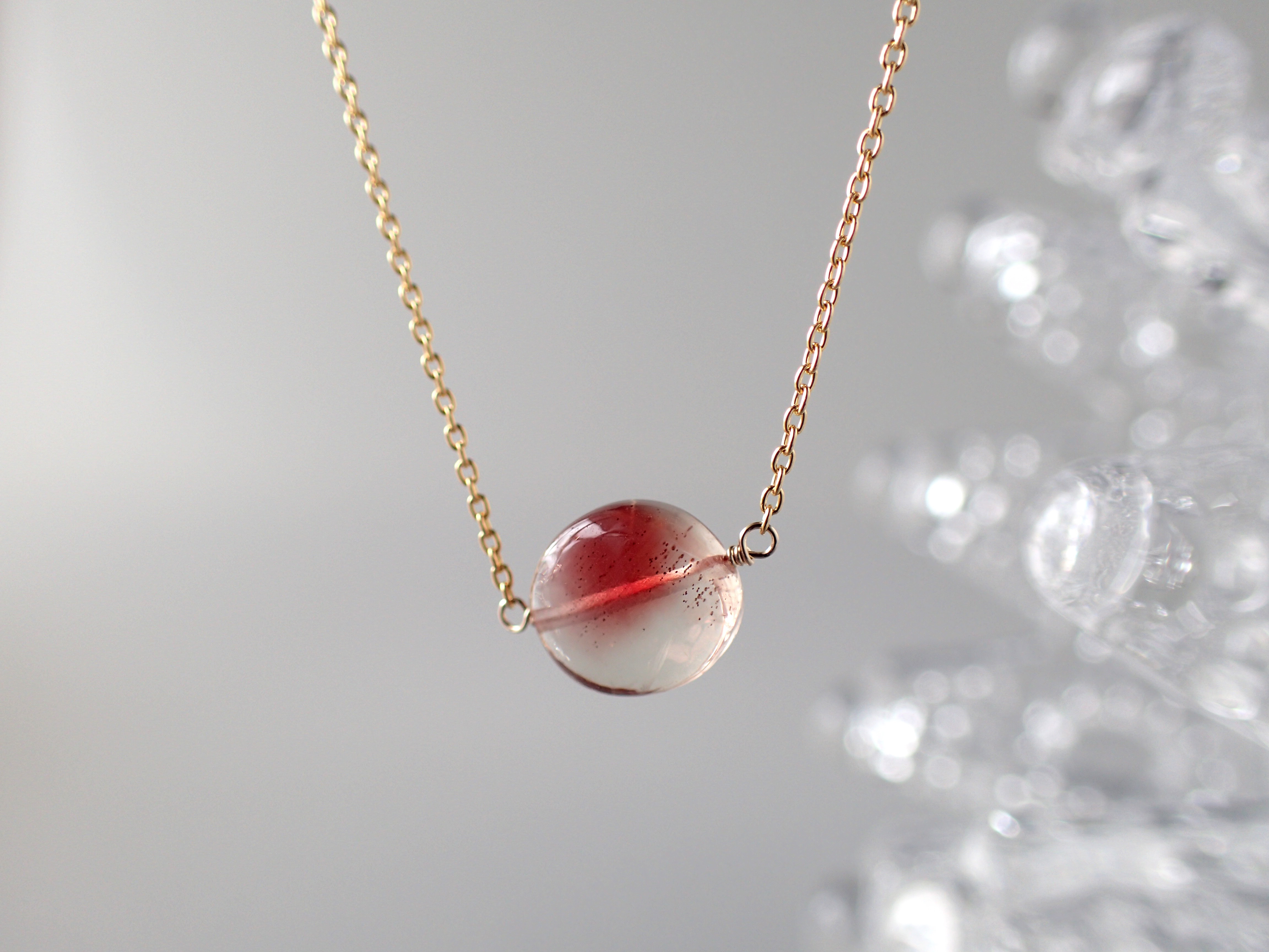 14kgf＊オレゴンサンストーン　ネックレス 5,015円