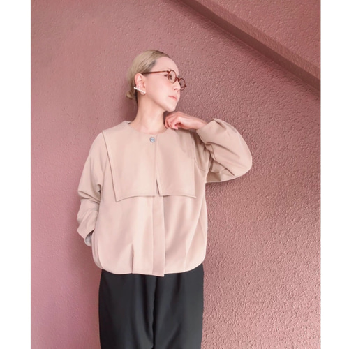 2way中綿アウター　カシミアベージュ　レギュラー丈　RATA 2way中綿アウターカシミアベージュレギュラー丈RATA