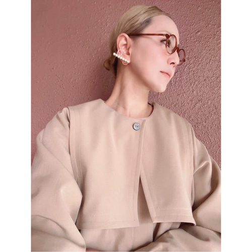 2way中綿アウターカシミアベージュレギュラー丈RATA