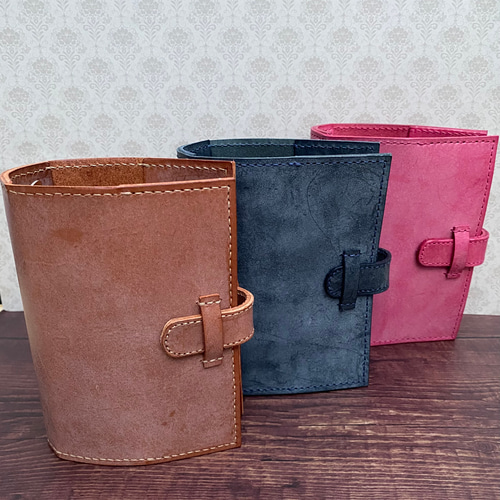 国産牛革『ロロマ』使用♪M6サイズ（6穴）システム手帳