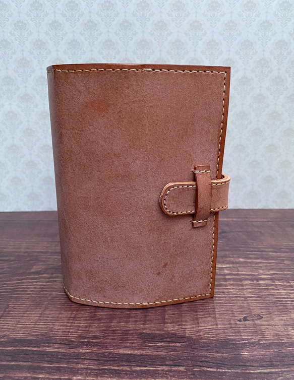 国産牛革『ロロマ』使用システム手帳☆ナチュラル（キャメル） 手帳