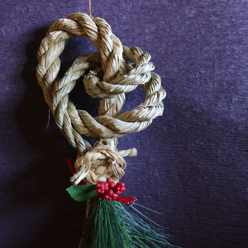 2026年 正月飾り シンプルモダンしめ縄 ＜吉祥＞ しめ縄・しめ飾り