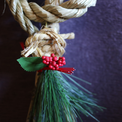 2026年 正月飾り シンプルモダンしめ縄 ＜吉祥＞ しめ縄・しめ飾り